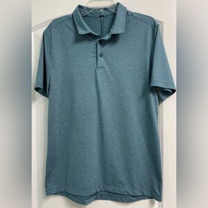 Lululemon Men's Teal Polo Shirt Medium